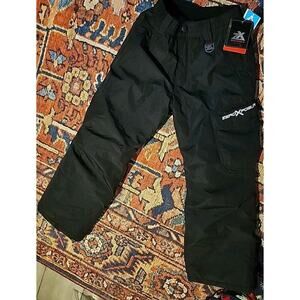 Zeroxposure Boys Black Snow Pants Size Med 8/10 NWT